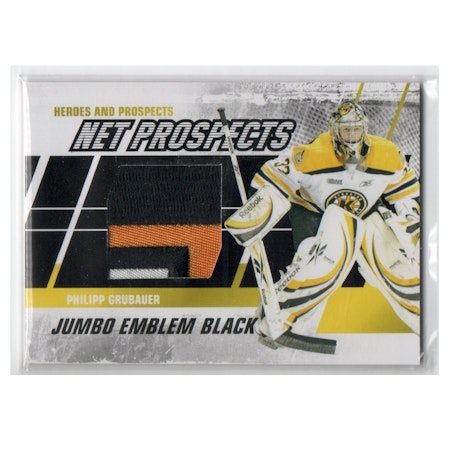 2010-11 ITG Heroes and Prospects Net Prospects Emblems Black #NPM09 Philipp Grubauer (150-X222-OTHERS)