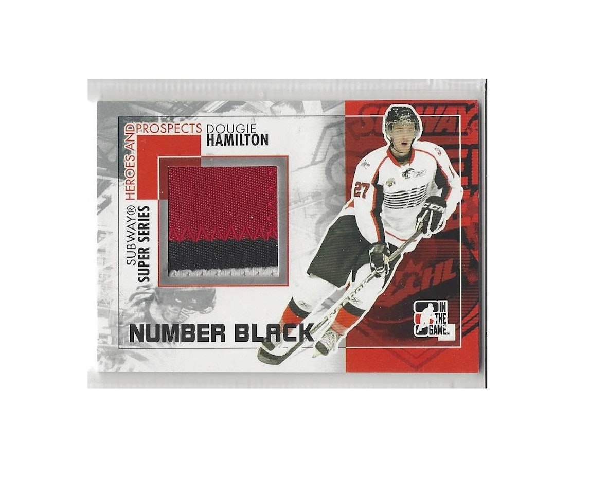 2010-11 ITG Heroes and Prospects Subway Series Numbers Black #SSM30 Dougie Hamilton (200-280x1-BRUINS)