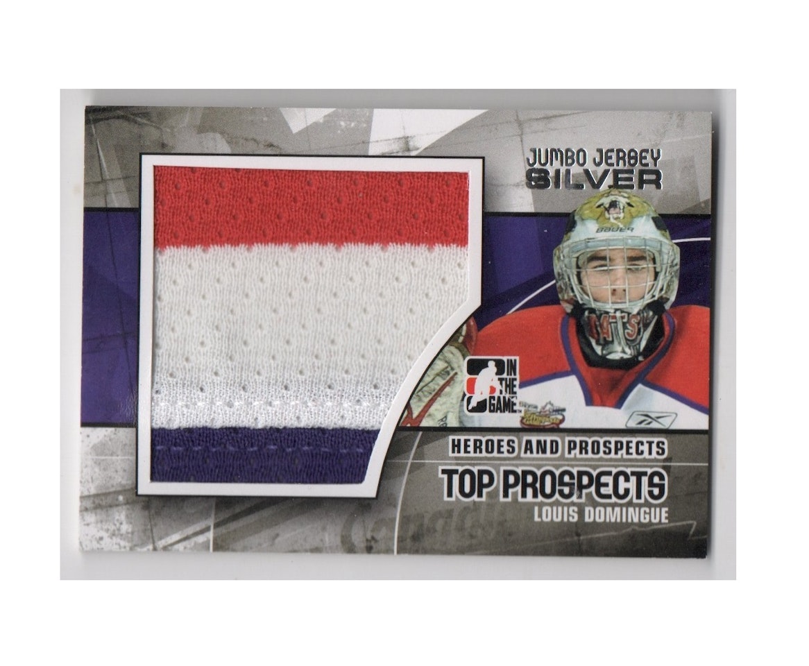 2010-11 ITG Heroes and Prospects Top Prospects Game Used Jerseys Silver #JM10 Louis Domingue (50-X154-OTHERS)