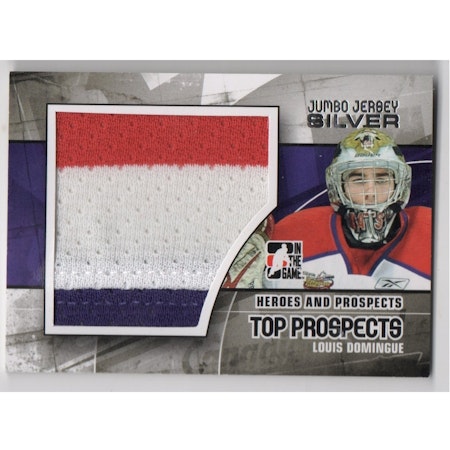 2010-11 ITG Heroes and Prospects Top Prospects Game Used Jerseys Silver #JM10 Louis Domingue (50-X154-OTHERS)