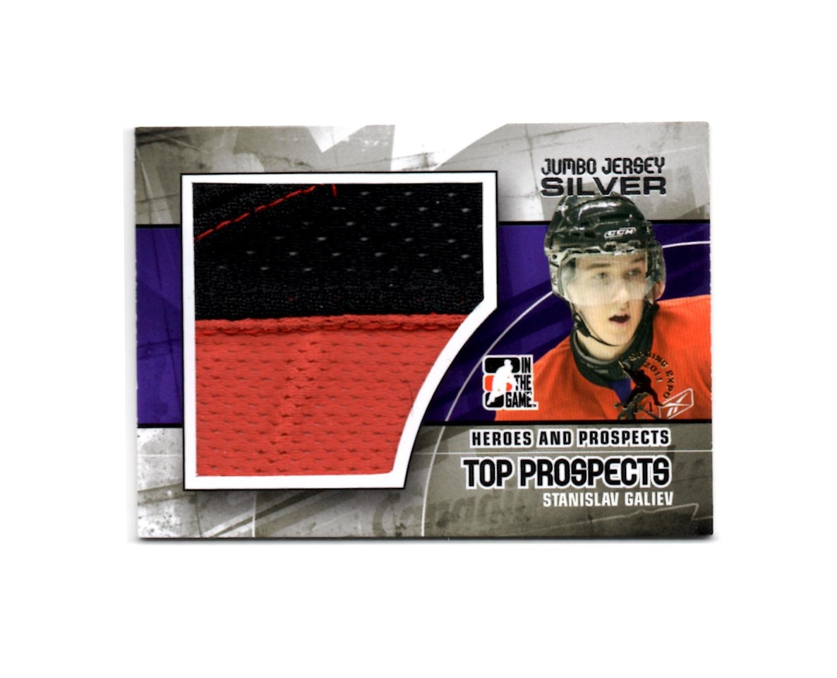 2010-11 ITG Heroes and Prospects Top Prospects Game Used Jerseys Silver Spring Expo #JM21 Stanislav Galiev (150-X87-CAPITALS)