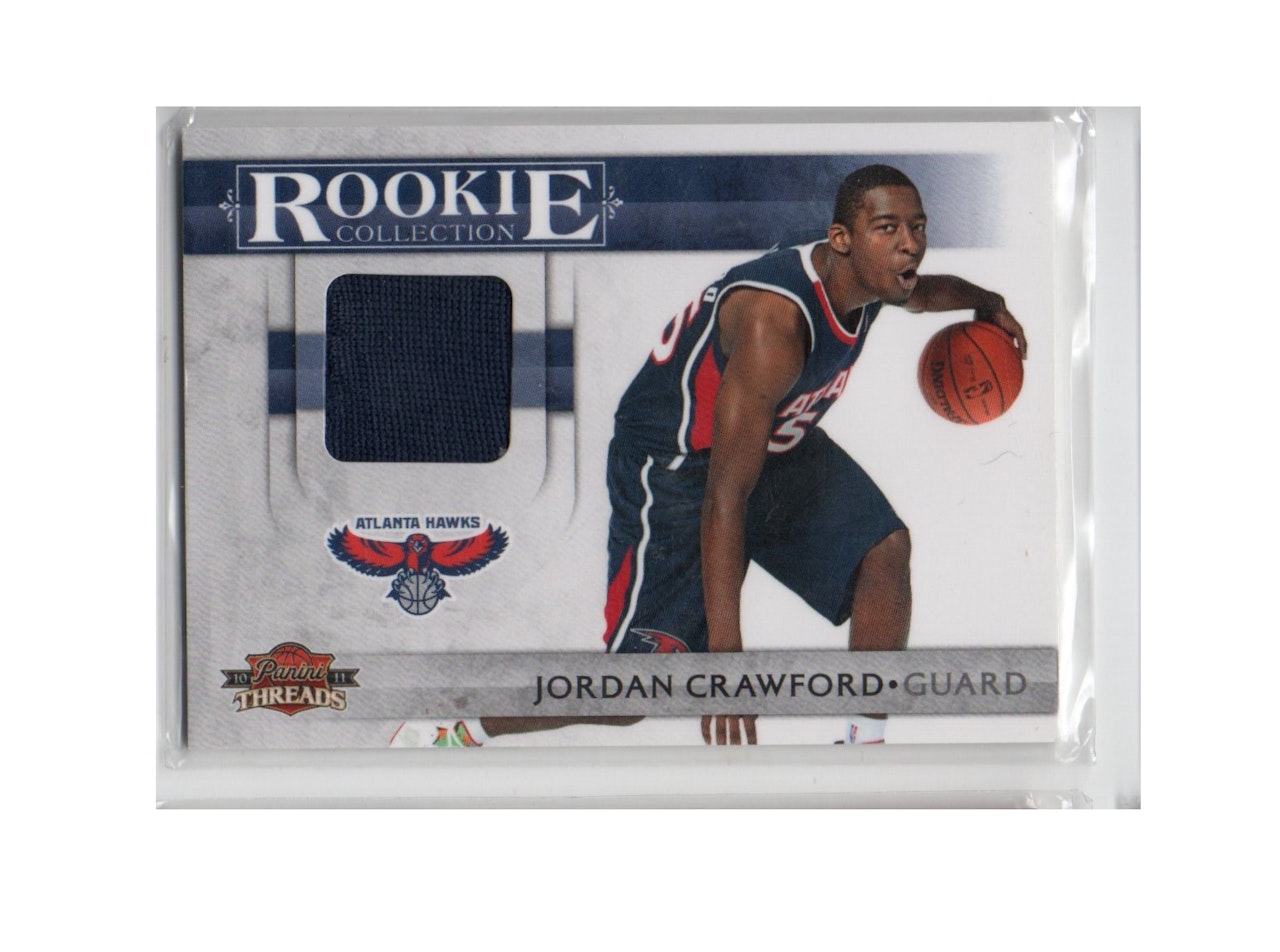 2010-11 Panini Threads Rookie Collection Materials #25 Jordan Crawford (30-X261-NBAHAWKS)