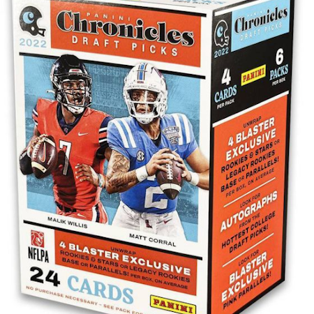 2022 Panini NFL Chronicles Draft Picks Football (Blaster Box)