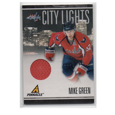 2010-11 Pinnacle City Lights Materials #28 Mike Green (25-X224-GAMEUSED-SERIAL-CAPITALS)