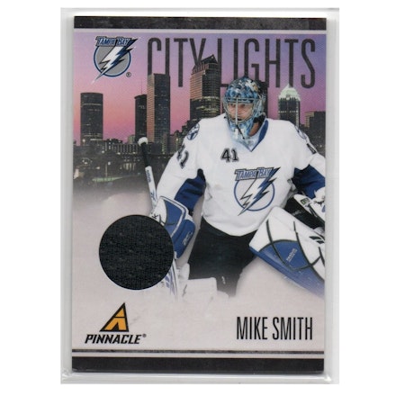 2010-11 Pinnacle City Lights Materials #32 Mike Smith (25-X224-GAMEUSED-SERIAL-LIGHTNING)