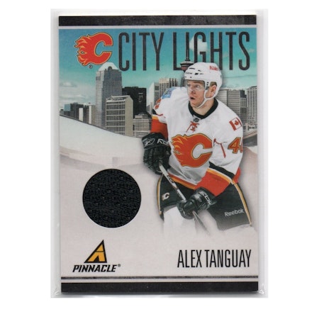 2010-11 Pinnacle City Lights Materials #41 Alex Tanguay (20-X224-GAMEUSED-SERIAL-FLAMES)
