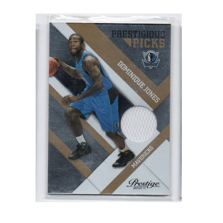 2010-11 Prestige Prestigious Picks Materials Gold #24 Dominique Jones (40-X260-NBAMAVERICKS)