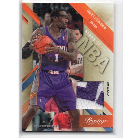 2010-11 Prestige Stars of the NBA Materials Prime #3 Amare Stoudemire (60-X250-NBASUNS)