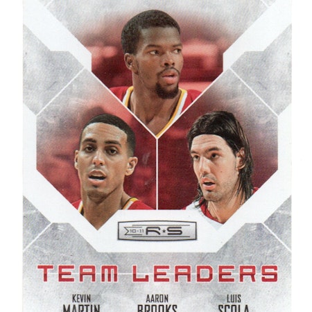 2010-11 Rookies and Stars Team Leaders Holofoil #10 Kevin Martin Aaron Brooks Luis Scola (20-X306-NBAROCKETS)