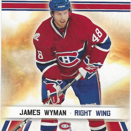 2010-11 Score #540 James Wyman HR RC (10-31x5-CANADIENS)