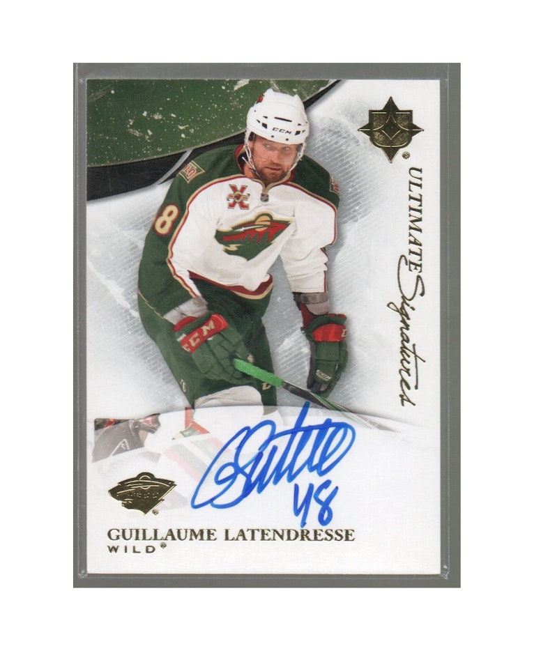 2010-11 Ultimate Collection Ultimate Signatures #USGU Guillaume Latendresse (40-X198-NHLWILD)