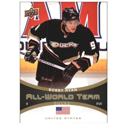 2010-11 Upper Deck All World Team #AW29 Bobby Ryan (10-X192-DUCKS)