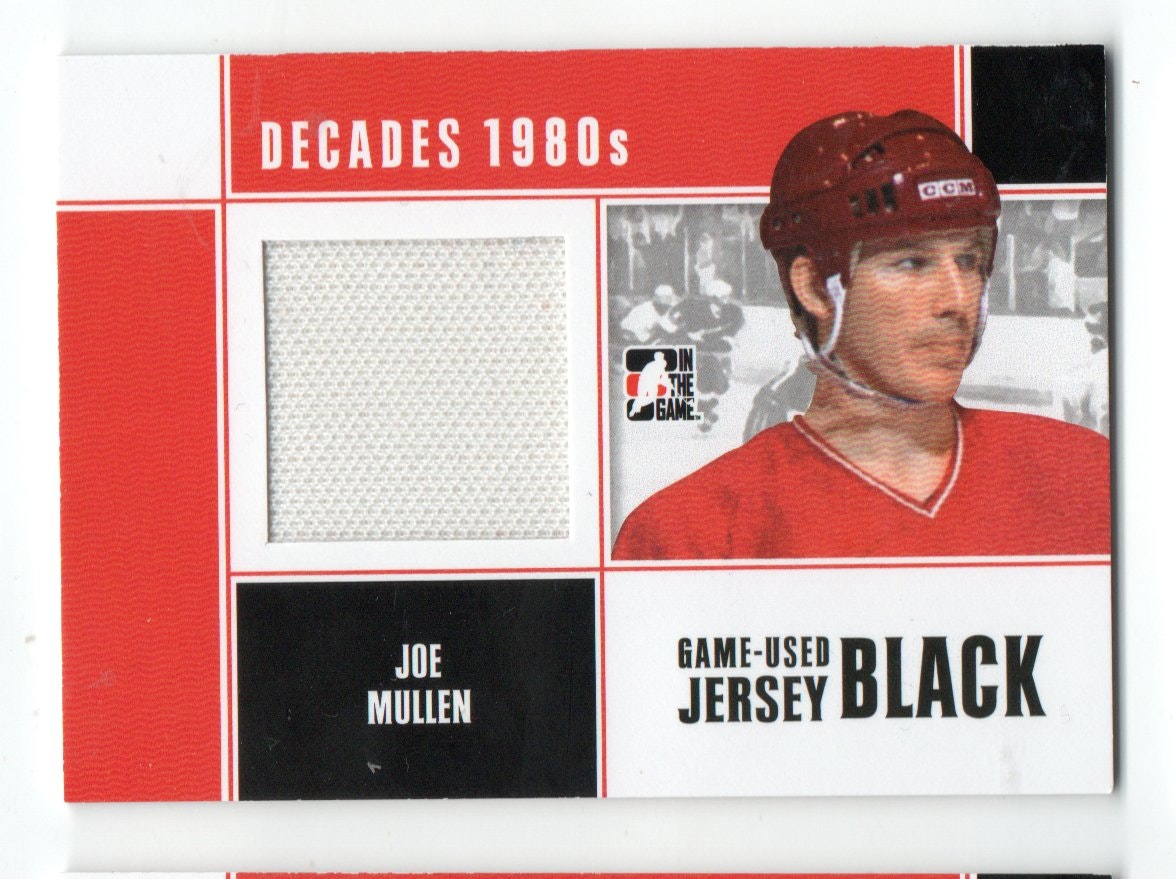 2010-11 ITG Decades 1980s Game Used Jerseys Black #M36 Joe Mullen (50-X327-FLAMES)