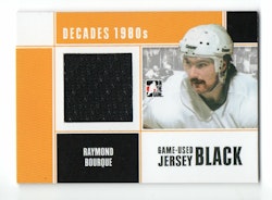 2010-11 ITG Decades 1980s Game Used Jerseys Black #M53 Raymond Bourque (80-X327-BRUINS)