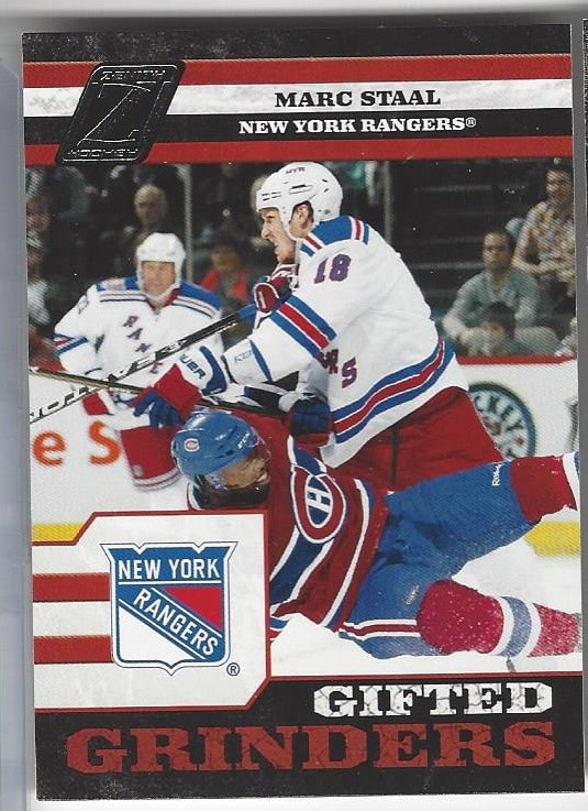 2010-11 Zenith Gifted Grinders #20 Marc Staal (15-X114-RANGERS)