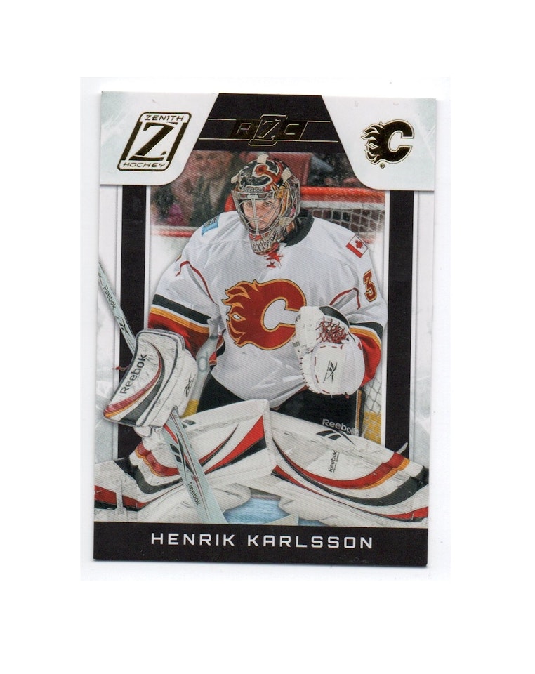 2010-11 Zenith Rookie Parallel Gold #205 Henrik Karlsson (100-X238-FLAMES)