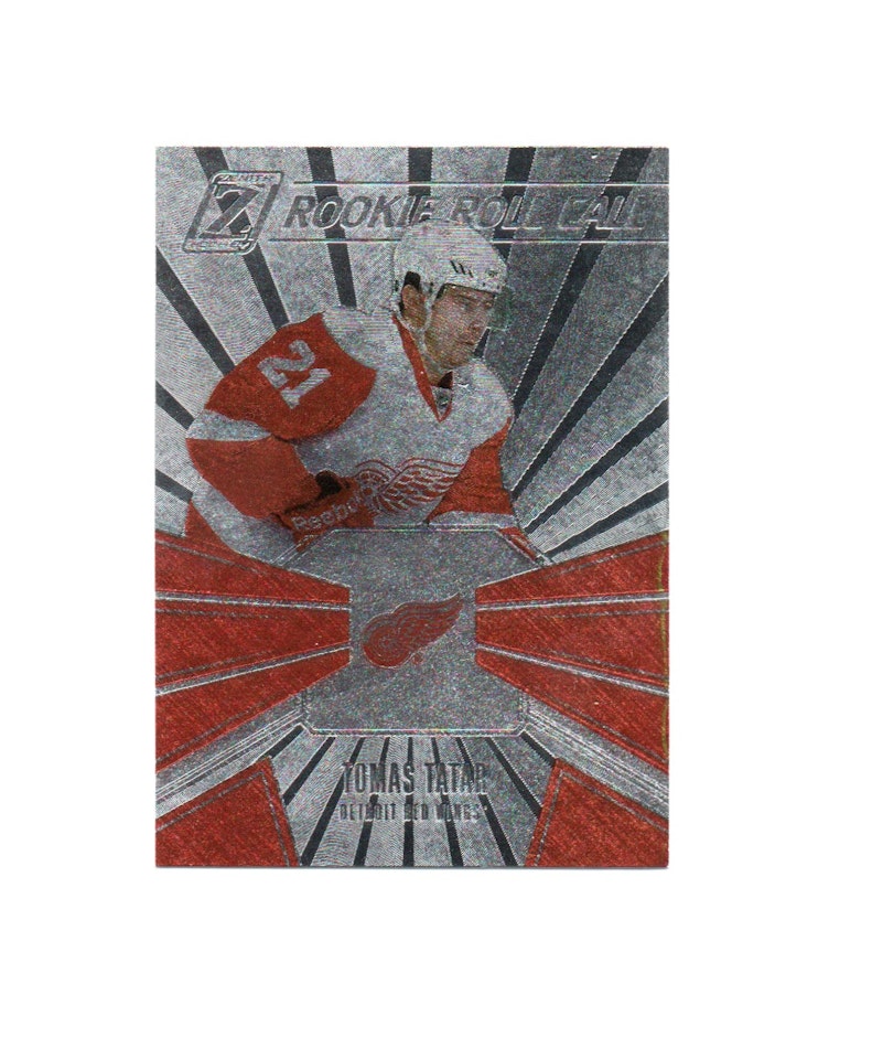 2010-11 Zenith Rookie Roll Call #12 Tomas Tatar (25-175x4-RED WINGS)