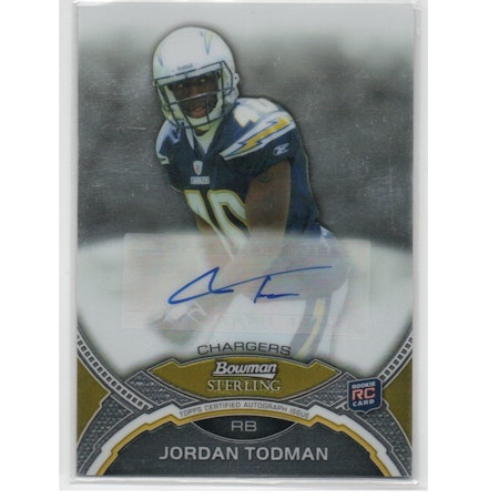 2011 Bowman Sterling #BSAJT Jordan Todman AU (30-X23-NFLCHARGERS)