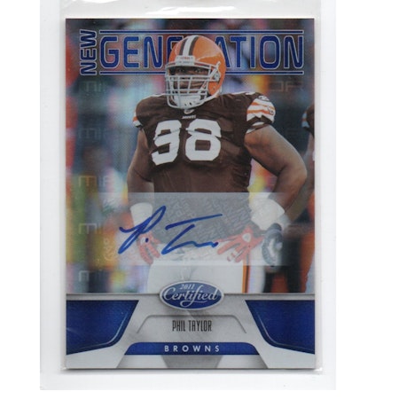 2011 Certified Mirror Blue Signatures #223 Phil Taylor (30-X254-NFLBROWNS)