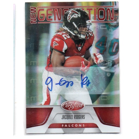 2011 Certified Mirror Red Signatures #188 Jacquizz Rodgers (30-X248-NFLFALCONS)