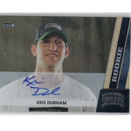 2011 Panini Threads Autographs Silver #206 Kris Durham (30-X243-NFLSEAHAWKS)