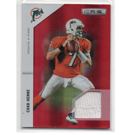 2011 Rookies and Stars Longevity Materials Ruby #79 Chad Henne (30-X245-NFLDOLPHINS)