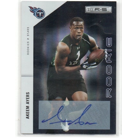 2011 Rookies and Stars Rookie Autographs Holofoil #154 Akeem Ayers (30-X243-NFLTITANS)