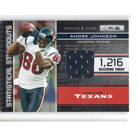 2011 Rookies and Stars Statistical Standouts Materials #12 Andre Johnson (30-X253-NFLTEXANS)