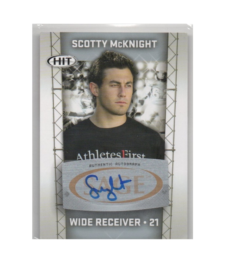 2011 SAGE HIT Autographs Silver #11 Scotty McKnight (30-X259-NFLJETS)