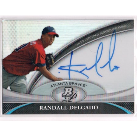 2011 Bowman Platinum Prospect Autograph Refractors #RDE Randall Delgado (30-X248-MLBBRAVES)