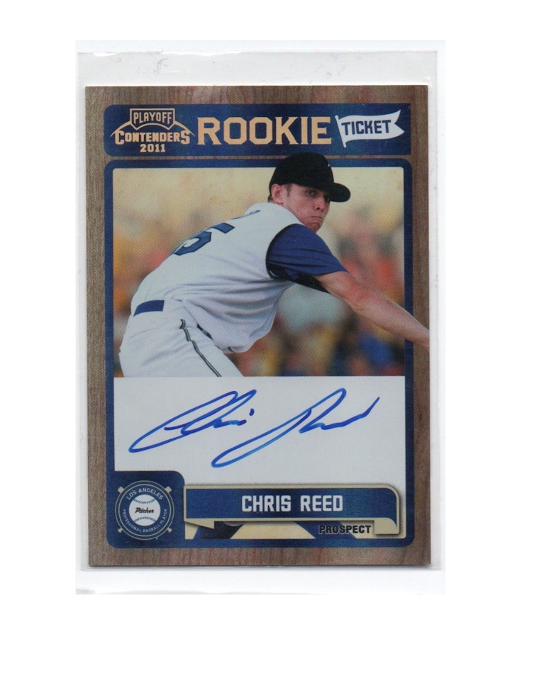 2011 Playoff Contenders Rookie Ticket Autographs #RT45 Chris Reed (40-X255-MLBDODGERS)