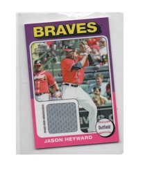 2011 Topps Lineage '75 Mini Relics #JH Jason Heyward (30-X273-MLBBRAVES)
