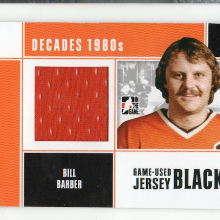 2010-11 ITG Decades 1980s Game Used Jerseys Black #M05 Bill Barber (40-X336-FLYERS)