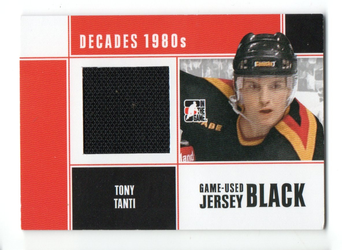 2010-11 ITG Decades 1980s Game Used Jerseys Black #M08 Tony Tanti (30-X336-CANUCKS)