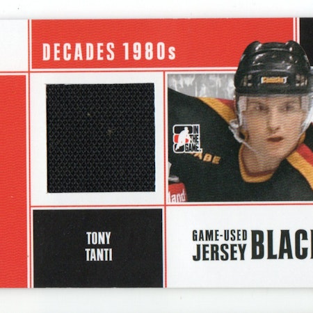 2010-11 ITG Decades 1980s Game Used Jerseys Black #M08 Tony Tanti (30-X336-CANUCKS)