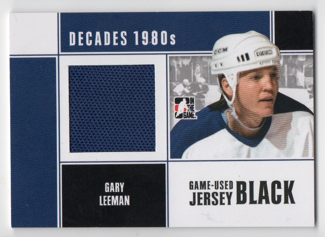 2010-11 ITG Decades 1980s Game Used Jerseys Black #M27 Gary Leeman (40-X336-MAPLE LEAFS)