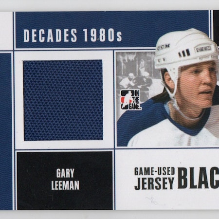 2010-11 ITG Decades 1980s Game Used Jerseys Black #M27 Gary Leeman (40-X336-MAPLE LEAFS)