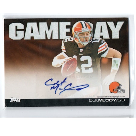 2011 Topps Game Day Autographs #GDACM Colt McCoy (50-X204-NFLBROWNS)