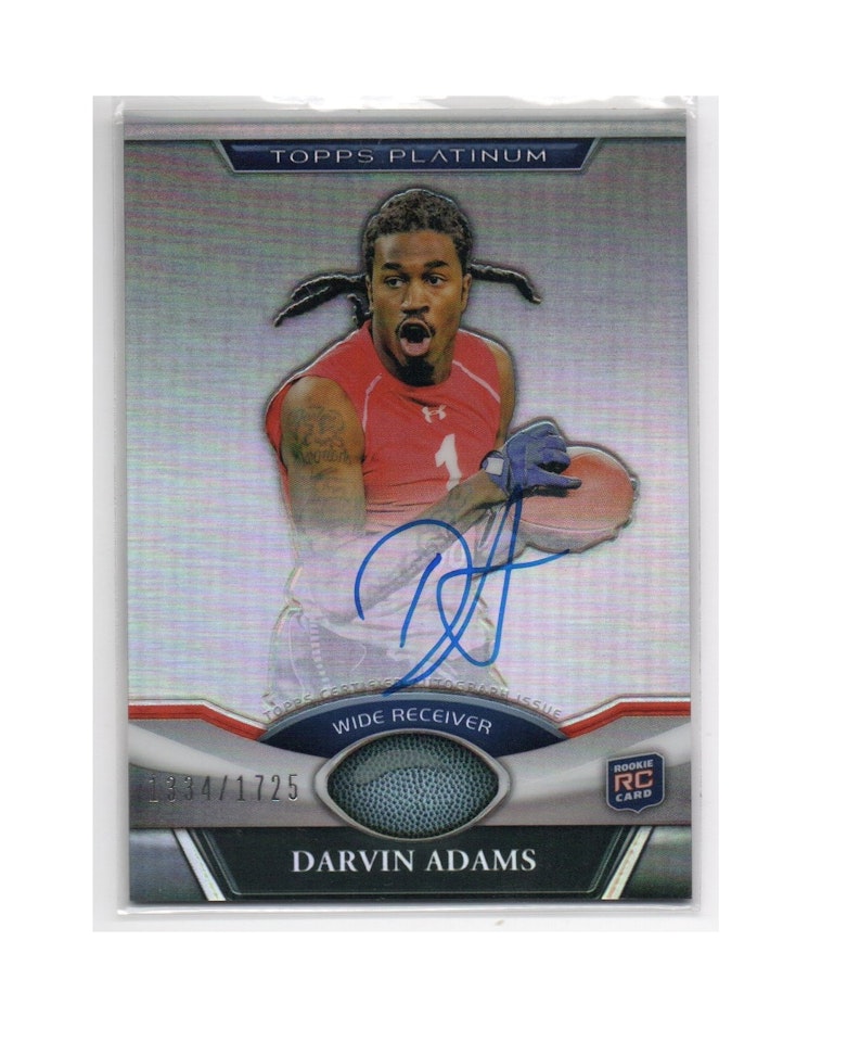 2011 Topps Platinum Rookie Autographs #5 Darvin Adams (30-X44-NFLPANTHERS)