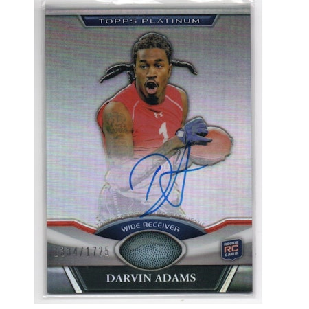 2011 Topps Platinum Rookie Autographs #5 Darvin Adams (30-X44-NFLPANTHERS)