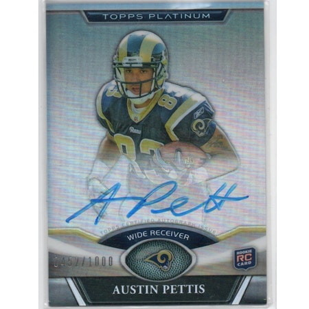 2011 Topps Platinum Rookie Autographs #96 Austin Pettis (30-X11-NFLRAMS)