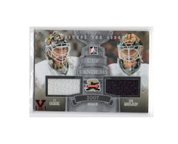 2011-12 Between The Pipes Cup Tandems Jerseys Silver #CT11 J-S Giguere Ilya Bryzgalov (50-X144-DUCKS)