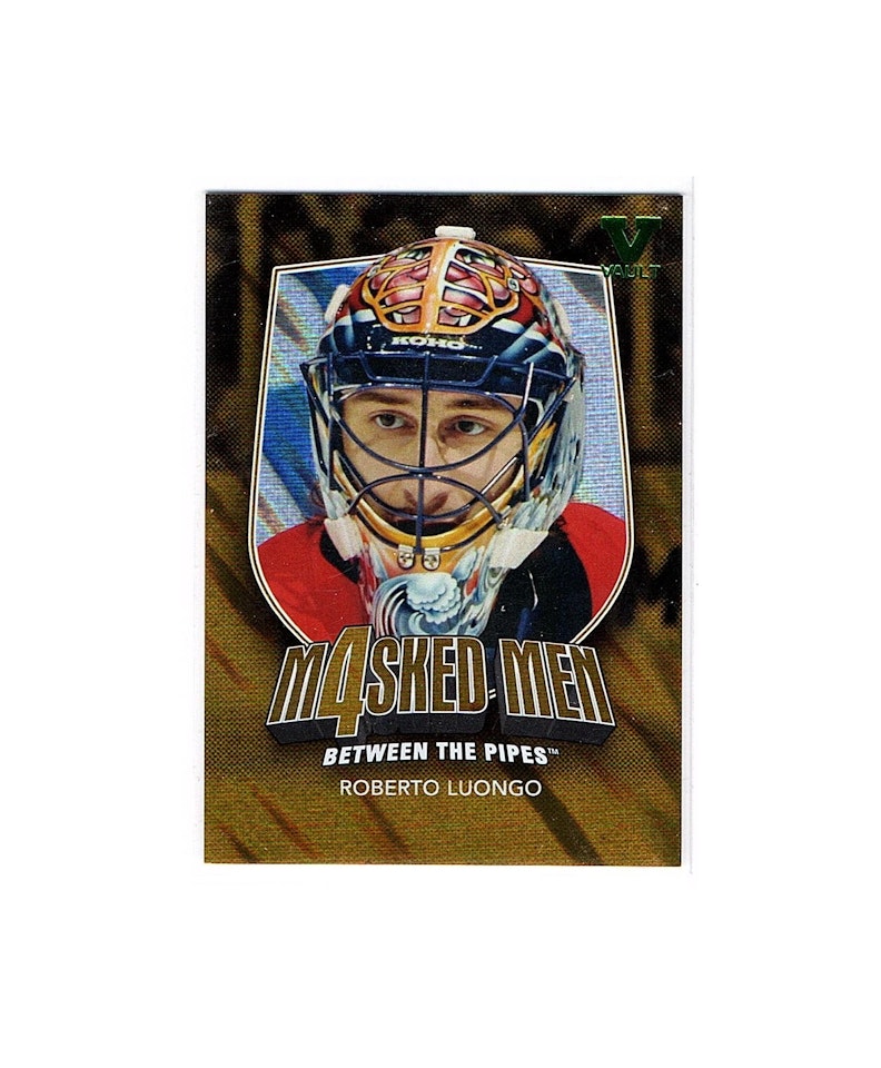 2011-12 Between The Pipes Masked Men IV Gold #MM28 Roberto Luongo (100-X47-NHLPANTHERS)