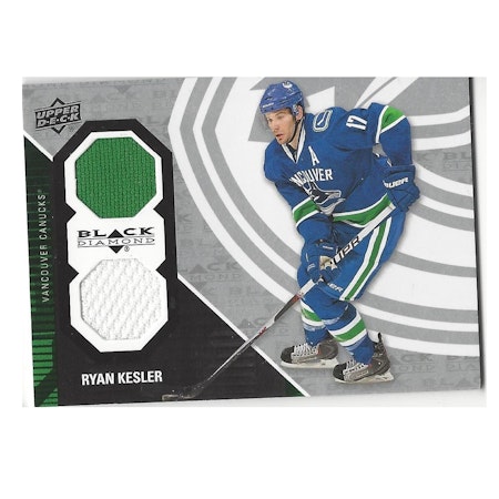 2011-12 Black Diamond Dual Jerseys #VANRK Ryan Kesler F (40-157x9-CANUCKS)