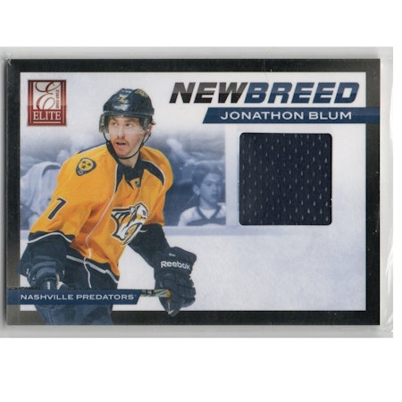 2011-12 Elite New Breed Materials #25 Jonathon Blum (25-X261-PREDATORS)