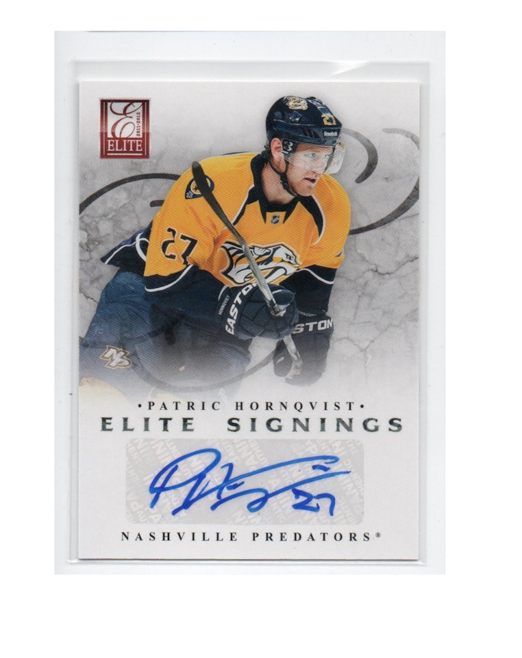 2011-12 Elite Signings #36 Patric Hornqvist (50-X268-PREDATORS)