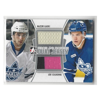 2011-12 ITG Heroes and Prospects Dual Jerseys Silver #DJ01 Nazem Kadri Joe Colborne (100-C2-OTHERS)