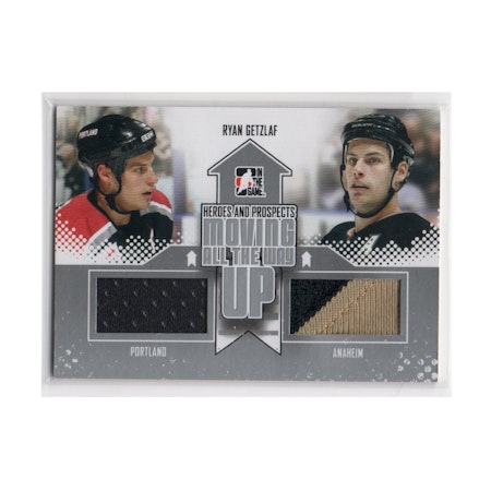 2011-12 ITG Heroes and Prospects Moving All the Way Up Dual Jerseys Silver #MAU02 Ryan Getzlaf (50-19x9-DUCKS)