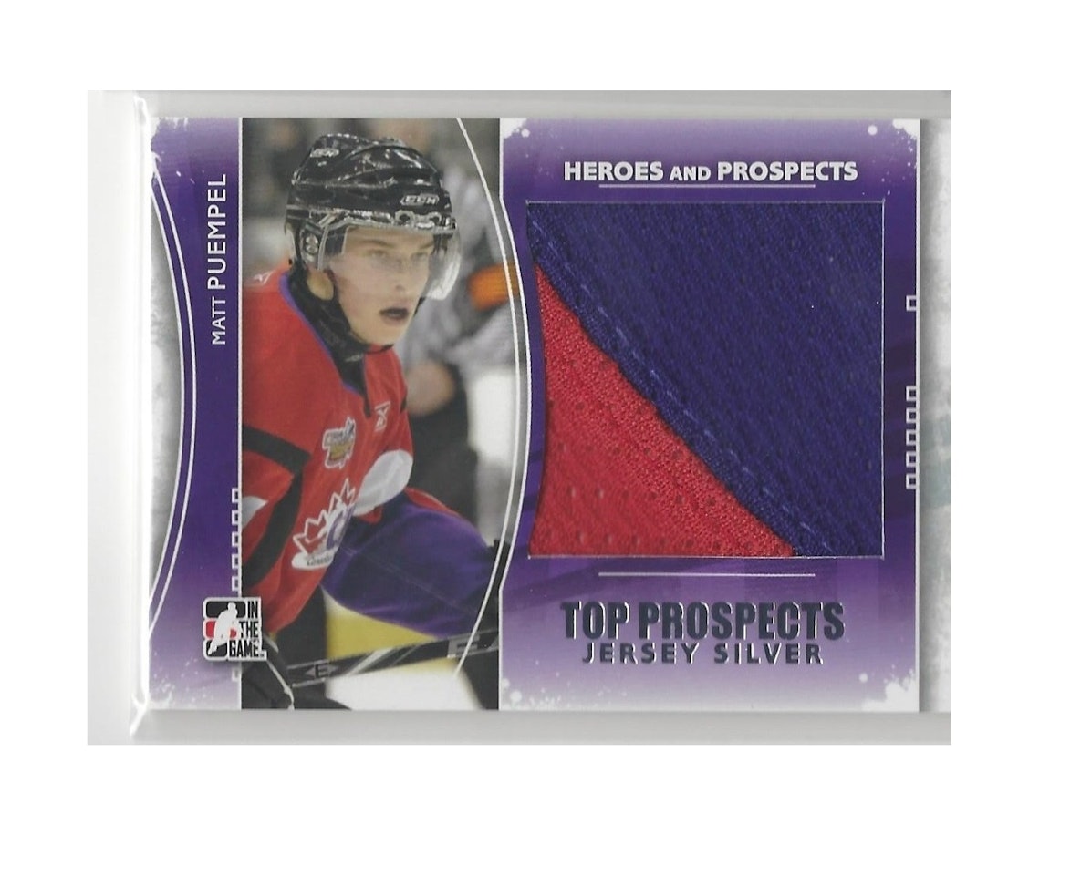 2011-12 ITG Heroes and Prospects Top Prospects Jerseys Silver #TPM16 Matt Puempel (40-X92-OTHERS)