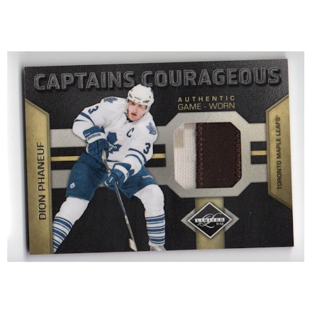 2011-12 Limited Captains Courageous #12 Dion Phaneuf (200-X144-SERIAL-GAMEUSED-MAPLE LEAFS)